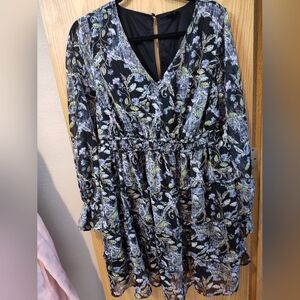 Torrid Floral Black Dress